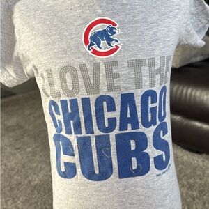 Kids Chicago Cubs Gray Graphic Tee